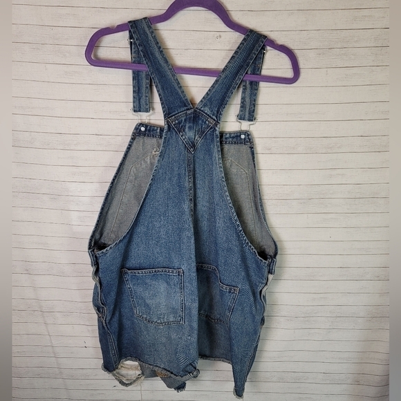 WILD FABLE DENIM OVERALL SHORTS, SZ XXL - Picture 8 of 11
